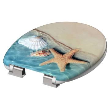 SCHÜTTE Beach Toilet Seat with Soft-Close | Hipomarket