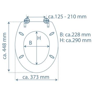 SCHÜTTE Beach Toilet Seat with Soft-Close | Hipomarket