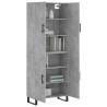 Highboard Concrete Grey - Stylish Engineered Wood Storage