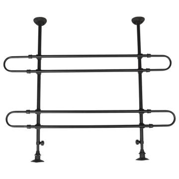 FLAMINGO 2 Bar Car Dog Safety Grid - Sima Black