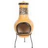 RedFire Soledad Clay Fireplace - Yellow/Black | Hipomarket