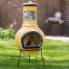 RedFire Soledad Clay Fireplace - Yellow/Black | Hipomarket