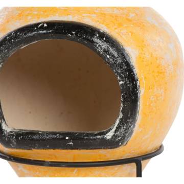 RedFire Soledad Clay Fireplace - Yellow/Black | Hipomarket