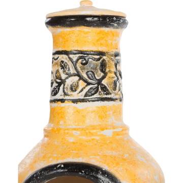 RedFire Soledad Clay Fireplace - Yellow/Black | Hipomarket