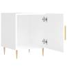 Stylish Bedside Cabinets - High Gloss White - 2 pcs - 40x40x50 cm