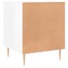 Stylish Bedside Cabinets - High Gloss White - 2 pcs - 40x40x50 cm