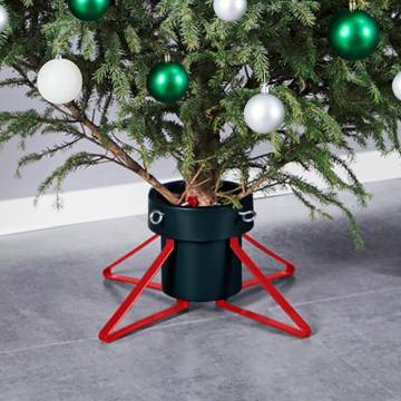 Christmas Tree Stand Green & Red 46x46x19 cm | HipoMarket