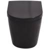 Stylish Black Wall Hung Toilet - Ceramic Design - Hipomarket