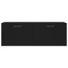 Black Wall Cabinet 100x36.5x35 cm | Stylish Storage Solution