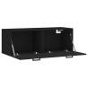 Black Wall Cabinet 100x36.5x35 cm | Stylish Storage Solution