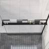 Shower Shelf for Walk-in Shower Wall Black 100 cm Aluminium Colour black Size 100 cm 