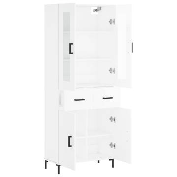 Highboard High Gloss White | Stylish Storage Solution