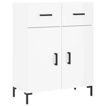 Highboard High Gloss White | Stylish Storage Solution