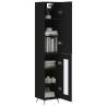 Stylish Highboard in Black - 34.5x34x180 cm | HipoMarket