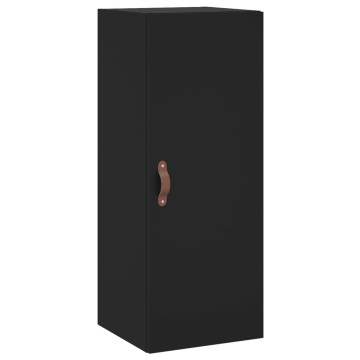 Stylish Highboard in Black - 34.5x34x180 cm | HipoMarket