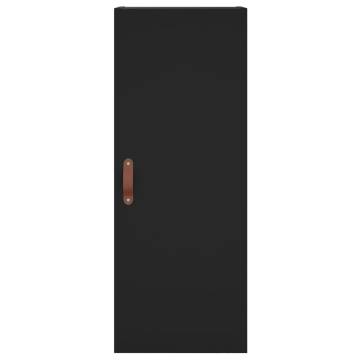 Stylish Highboard in Black - 34.5x34x180 cm | HipoMarket