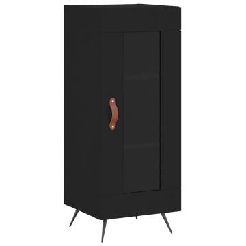 Stylish Highboard in Black - 34.5x34x180 cm | HipoMarket