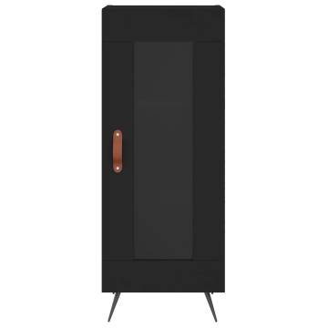 Stylish Highboard in Black - 34.5x34x180 cm | HipoMarket