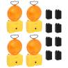 Construction Site Lights 4 pcs with Batteries 18x8x37 cm Quantity in Package 4 