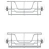 Pull-Out Wire Baskets 2 pcs - Silver 45 cm | HipoMarket