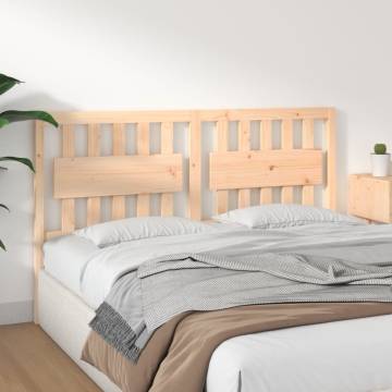 Bed Headboard 165.5x4x100 cm Solid Pine - Hipomarket