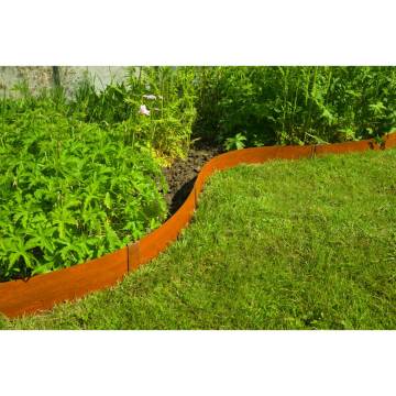 Nature Garden Corten Steel Border Edging - 3 pcs | Hipomarket