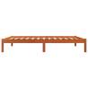 Wax Brown Bed Frame 75x190 cm Small Single Solid Pine Wood