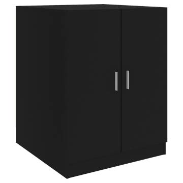 Black Washing Machine Cabinet - 71x71.5x91.5 cm | HipoMarket