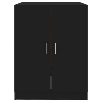 Black Washing Machine Cabinet - 71x71.5x91.5 cm | HipoMarket