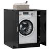 Black Washing Machine Cabinet - 71x71.5x91.5 cm | HipoMarket