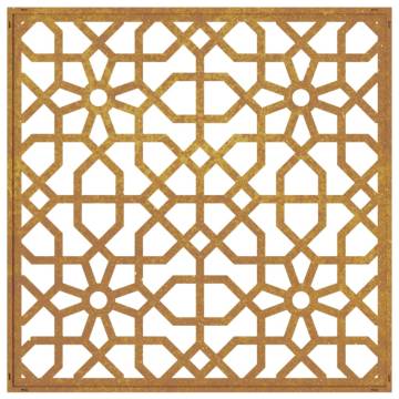 Garden Wall Decoration 55x55 cm Corten Steel Moorish Design