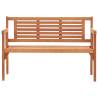 Foldable Garden Bench 120 cm - Durable Eucalyptus Wood