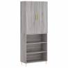 Stylish Highboard Grey Sonoma | Durable Engineered Wood