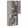 Stylish Highboard Grey Sonoma | Durable Engineered Wood