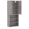 Stylish Highboard Grey Sonoma | Durable Engineered Wood