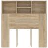 Headboard Cabinet Sonoma Oak - Stylish Bedroom Storage