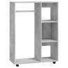 Stylish Concrete Grey Wardrobe - 80x40x110 cm | HipoMarket