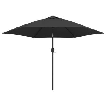 Outdoor Parasol with Metal Pole 300 cm - Anthracite Shade