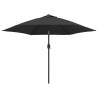 Outdoor Parasol with Metal Pole 300 cm - Anthracite Shade