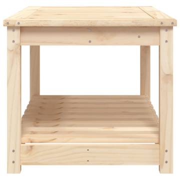 Solid Pine Garden Table - Rustic Charm | Hipo Market