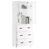 Highboard High Gloss White - Stylish Storage Solution