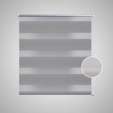 Zebra Blind 120 x 175 cm Grey - Stylish Light Filtering Solution