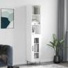 Stylish Highboard White 34.5x34x180 cm - Elegant Storage