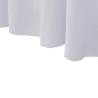 2 pcs Stretch Table Covers with Skirt - White 183x76x74 cm