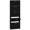 Shoe Cabinet Black - Stylish Storage Solution | HipoMarket