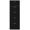 Shoe Cabinet Black - Stylish Storage Solution | HipoMarket