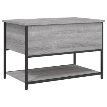 Storage Bench Grey Sonoma - Stylish & Functional 70x42.5 cm