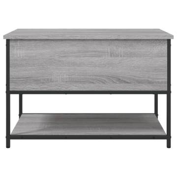 Storage Bench Grey Sonoma - Stylish & Functional 70x42.5 cm