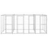 Outdoor Dog Kennel Galvanised Steel 9.68 m² | HipoMarket