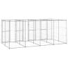 Outdoor Dog Kennel Galvanised Steel 9.68 m² | HipoMarket